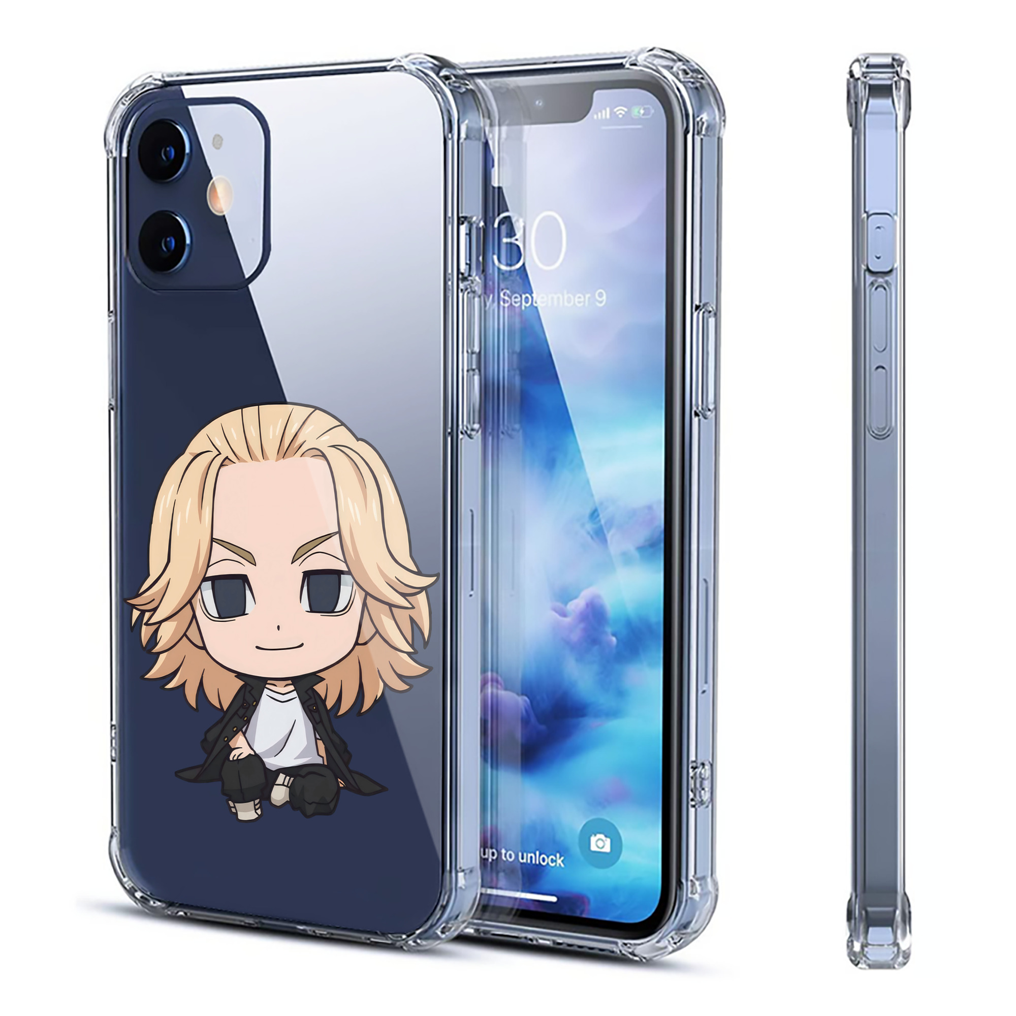（画像用） 東京リベンジャーズ Tokyo Revengers 【iPhone 12シリーズ対応】透明スマホケース（クリアソフトケース）